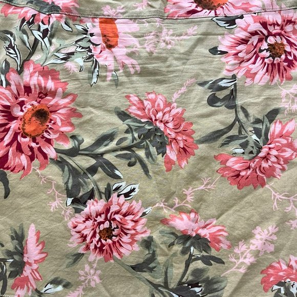 Tommy Hilfiger skirt Womens 6 Tan Pink Cottage floral Lined Lightweight Knee - Picture 2 of 6